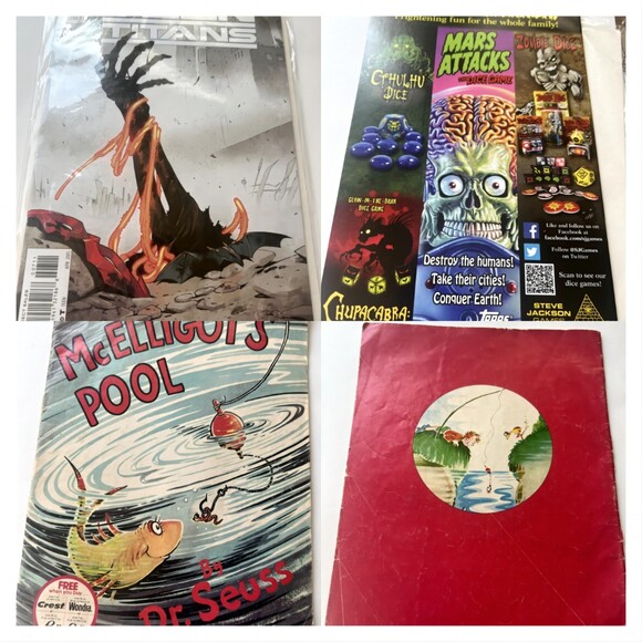 Lot of 3 Books-TEEN TITANSOH THE HORROR McELLIGOT'S POOL